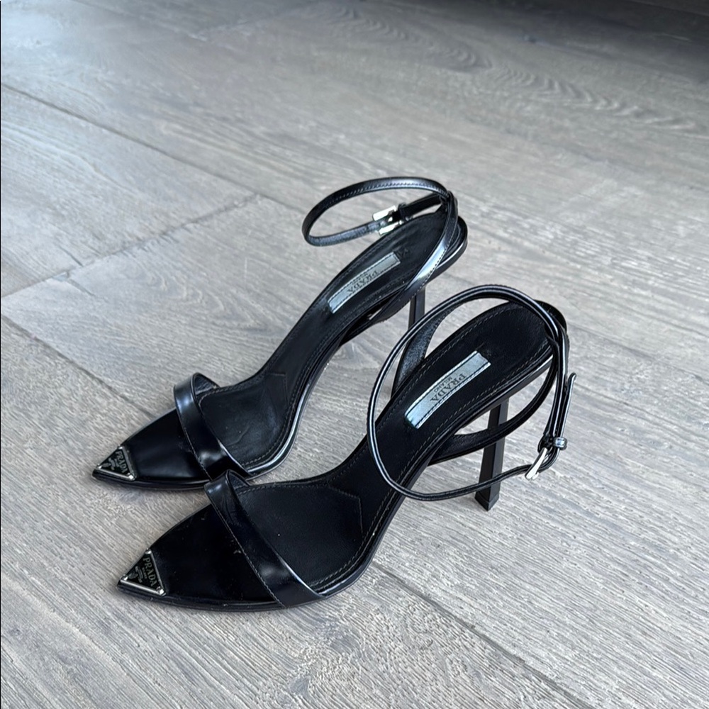 Prada Black Heels, 38